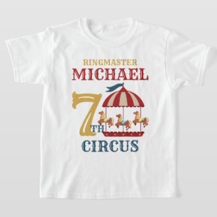 Retro Carrousel Circus Carnaval Verjaardag Shirt