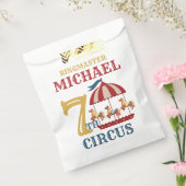 Retro Carrousel Circus Carnaval Verjaardagsgunstta Bedankzakje (Gezegeld)