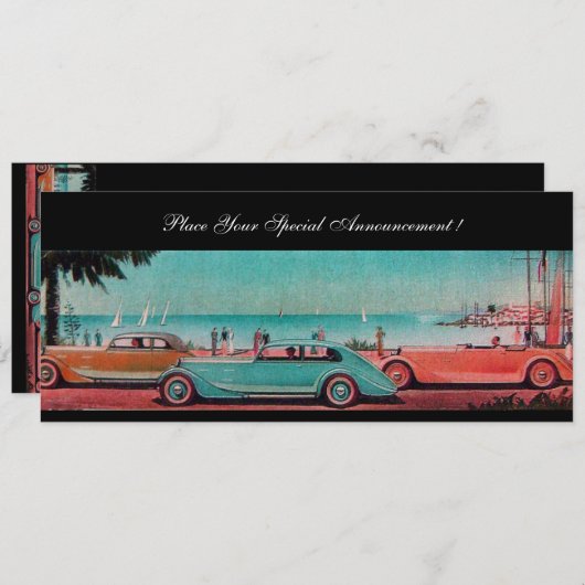 RETRO CARS (Voorkant / Achterkant)