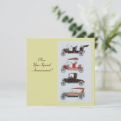 RETRO CARS 2 AUTO RESTORATIE geel wit bruin Aankondiging (Staand voorkant)