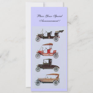 RETRO CARS 2, AUTO RESTORATION, blauw Aankondiging