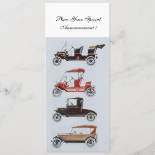 RETRO CARS 2, AUTO RESTORATION, blauw wit Aankondiging