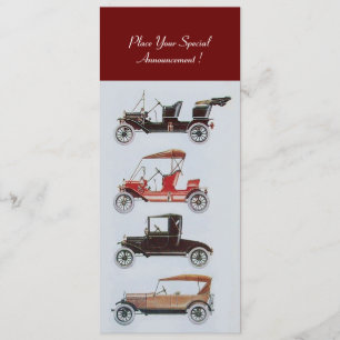 RETRO CARS 2, AUTO RESTORATION, blauw wit Aankondiging