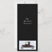 RETRO CARS 2, AUTO RESTORATION, blauw wit zwart Aankondiging (Achterkant)