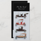 RETRO CARS 2, AUTO RESTORATION, blauw wit zwart Aankondiging (Voorkant / Achterkant)