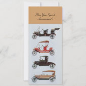 RETRO CARS 2, AUTO RESTORATION, bruin wit Aankondiging (Voorkant)