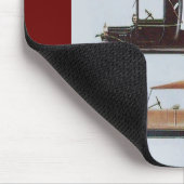 RETRO CARS 2, AUTO RESTORATION grijs bruin rood Muismat (Hoek)