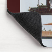 RETRO CARS 2, AUTO RESTORATION grijs bruin rood Muismat (Hoek)