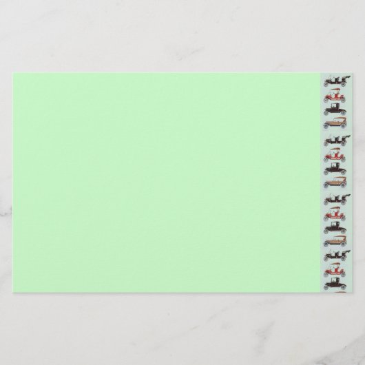 RETRO CARS 2,AUTO RESTORATION grijs groen Briefpapier (Voorkant)