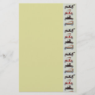 RETRO CARS 2, AUTO RESTORATION grijs rood geel Briefpapier