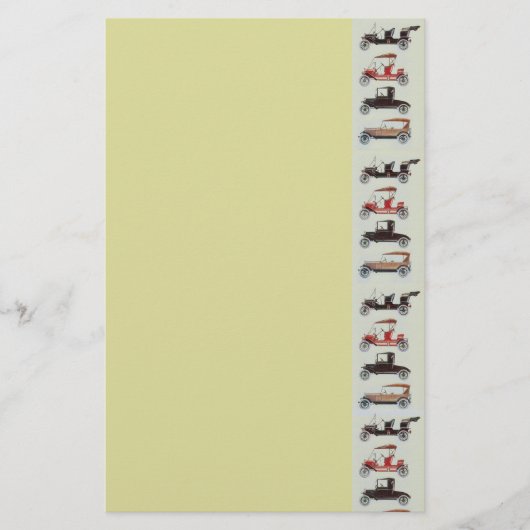 RETRO CARS 2, AUTO RESTORATION grijs rood geel Briefpapier (Voorkant)