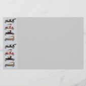 RETRO CARS 2, AUTO RESTORATION grijs rood grijs Briefpapier (Voorkant)