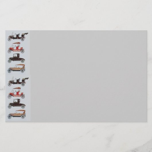 RETRO CARS 2, AUTO RESTORATION grijs rood grijs Briefpapier (Voorkant)