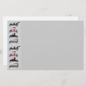 RETRO CARS 2, AUTO RESTORATION grijs rood grijs Briefpapier (Voorkant / Achterkant)