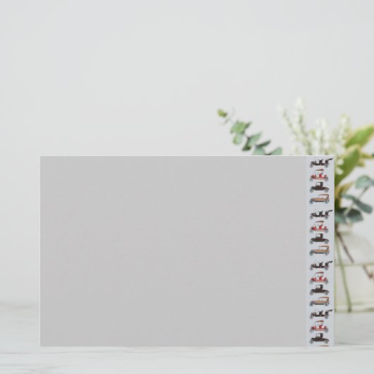 RETRO CARS 2, AUTO RESTORATION grijs rood grijs Briefpapier (Staand voorkant)