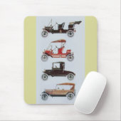 RETRO CARS 2, AUTO RESTORATION grijs rood Muismat (Met muis)