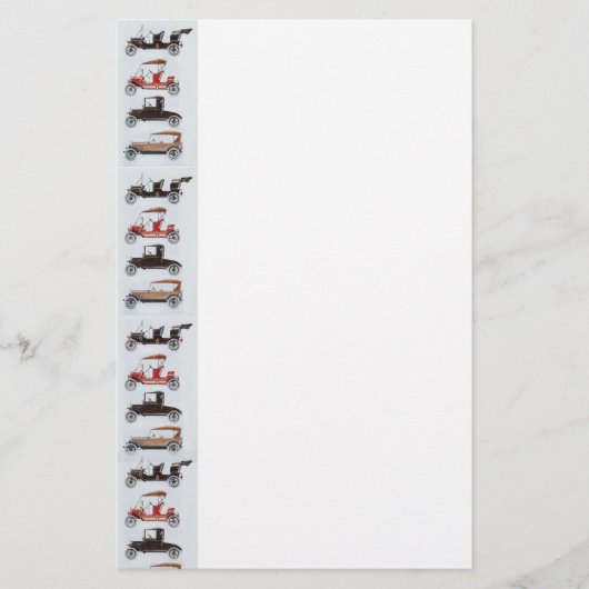 RETRO CARS 2 AUTO RESTORATION grijs rood wit Briefpapier (Voorkant)