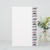 RETRO CARS 2, AUTO RESTORATION grijs rood wit Briefpapier (Staand voorkant)