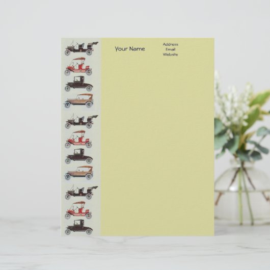 RETRO CARS 2 AUTO RESTORATION grijs rood zwart Custom Briefhoofd (Staand voorkant)