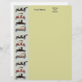 RETRO CARS 2 AUTO RESTORATION grijs rood zwart Custom Briefhoofd (Voorkant / Achterkant)