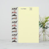 RETRO CARS 2 AUTO RESTORATION grijs rood zwart Gepersonaliseerd Briefhoofd (Staand voorkant)