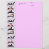 RETRO CARS 2 AUTO RESTORATION grijs rood zwart roz Briefhoofd Ontwerp (Voorkant)