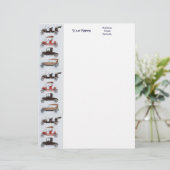 RETRO CARS 2 AUTO RESTORATION grijs rood zwart wit Custom Briefhoofd (Staand voorkant)