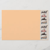 RETRO CARS 2,AUTO RESTORATION grijs roodbruin Briefpapier (Voorkant)