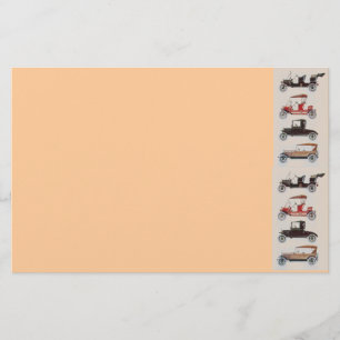 RETRO CARS 2,AUTO RESTORATION grijs roodbruin Briefpapier