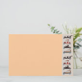 RETRO CARS 2,AUTO RESTORATION grijs roodbruin Briefpapier (Staand voorkant)