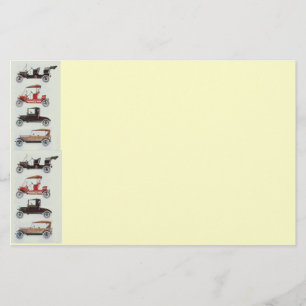 RETRO CARS 2, AUTO RESTORATION grijze rode crème Briefpapier