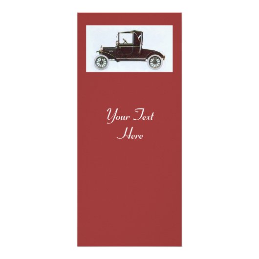 RETRO CARS 2 - Automatische reparatie van bruin Reclamekaart (Achterkant)