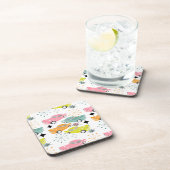 Retro Cars Atomic Starburst Modern mediane eeuw Bier Onderzetter (Rechterzijde)