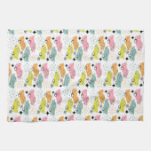 Retro Cars Atomic Starburst Modern mediane eeuw Theedoek (Horizontaal)