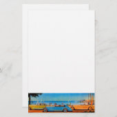 RETRO CARS - Auto-reparatie auto Briefpapier (Voorkant / Achterkant)