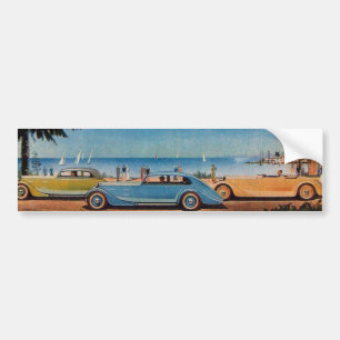 RETRO CARS - Auto-reparatie auto Bumpersticker