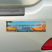 RETRO CARS - Auto-reparatie auto Bumpersticker (Op auto)