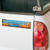 RETRO CARS - Auto-reparatie auto Bumpersticker (Op Truck)