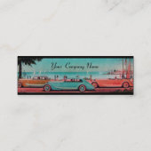 RETRO CARS - Auto-reparatie auto Mini Visitekaartje (Achterkant)