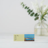 RETRO CARS - Auto-reparatie auto Mini Visitekaartje (Staand voorkant)