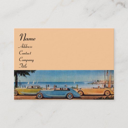 RETRO CARS - Auto-reparatie auto Visitekaartje (Voorkant)