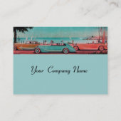 RETRO CARS - Auto-reparatie auto Visitekaartje (Achterkant)