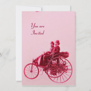 RETRO CARS AUTO RESTORALE goud rode fuchsie roze Kaart