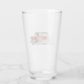 Retro cartoon bezorgwagen glas (Achterkant)