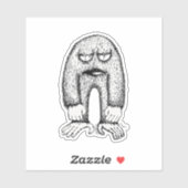 Retro Cartoon Charm - Bontmonster Sticker (Vel)