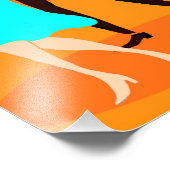 Retro Cartoon Cocktail Party Fotouitbreiding Foto Afdruk (Hoek)