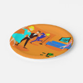 Retro Cartoon Cocktail Party Paper Bord (Gekanteld)