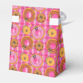 Retro Cartoon Donuts en snoep Bedankdoosjes (Achterkant)