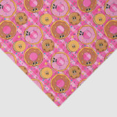 Retro Cartoon Donuts en snoep Tissuepapier (Detail)