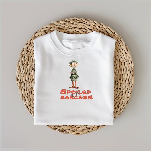 Retro cartoon elf sarcasme zin t-shirt